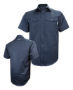 GLOBATECH - 650 L.S. Unisex Work Shirt (NAVY) - 13122 (AVG) + 13127 (NUQUE)