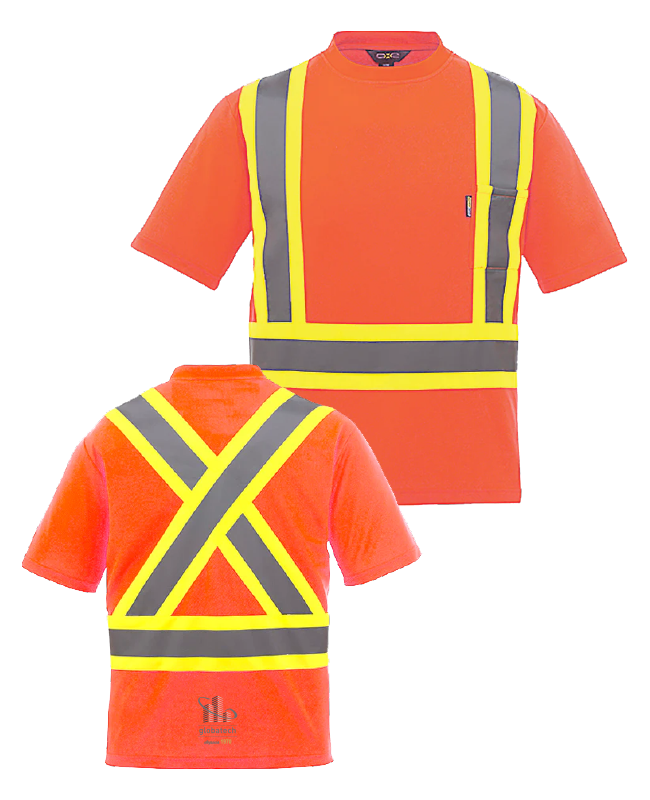 GLOBATECH - S05960 Unisex High Visibility Safety T-shirt - DTF-055 (BDC)
