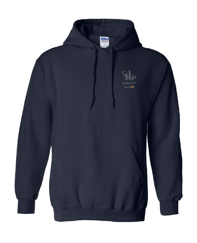 GLOBATECH - 18500 Unisex Hooded Fleece (NAVY) - S14322 (AVG) + S14332 (OG)