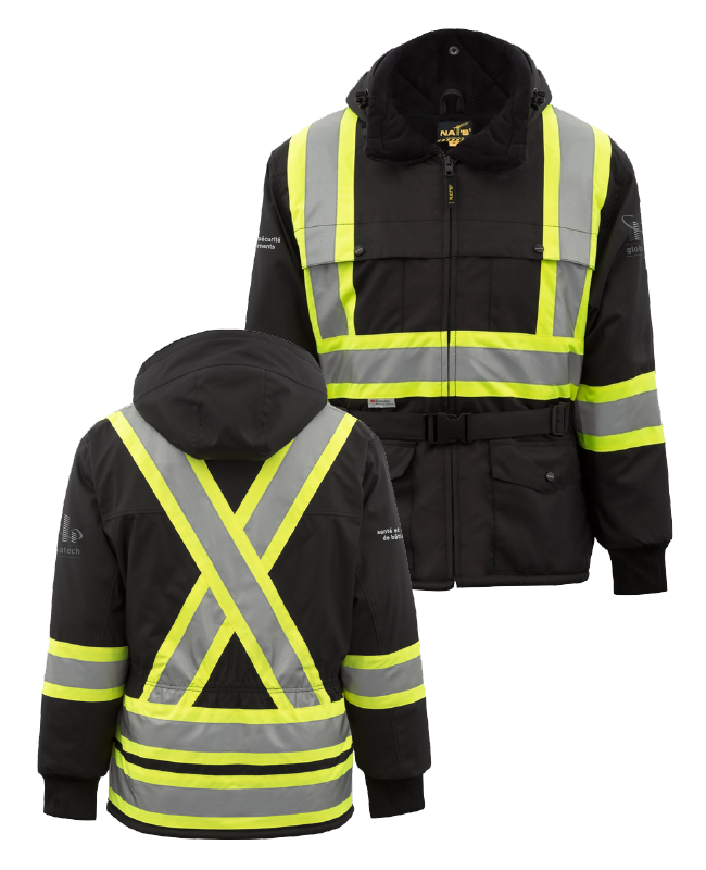 GLOBATECH - WK700 manteau de sécurité d'hiver unisexe - BR. 13122-4 (MG) - BR. 13127 (MD)