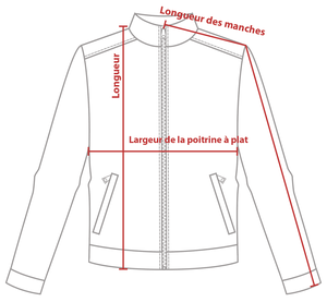 Charte de grandeur WK700 (XS à 5XL)