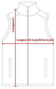 Charte de grandeur WK027 (S à 3XL)